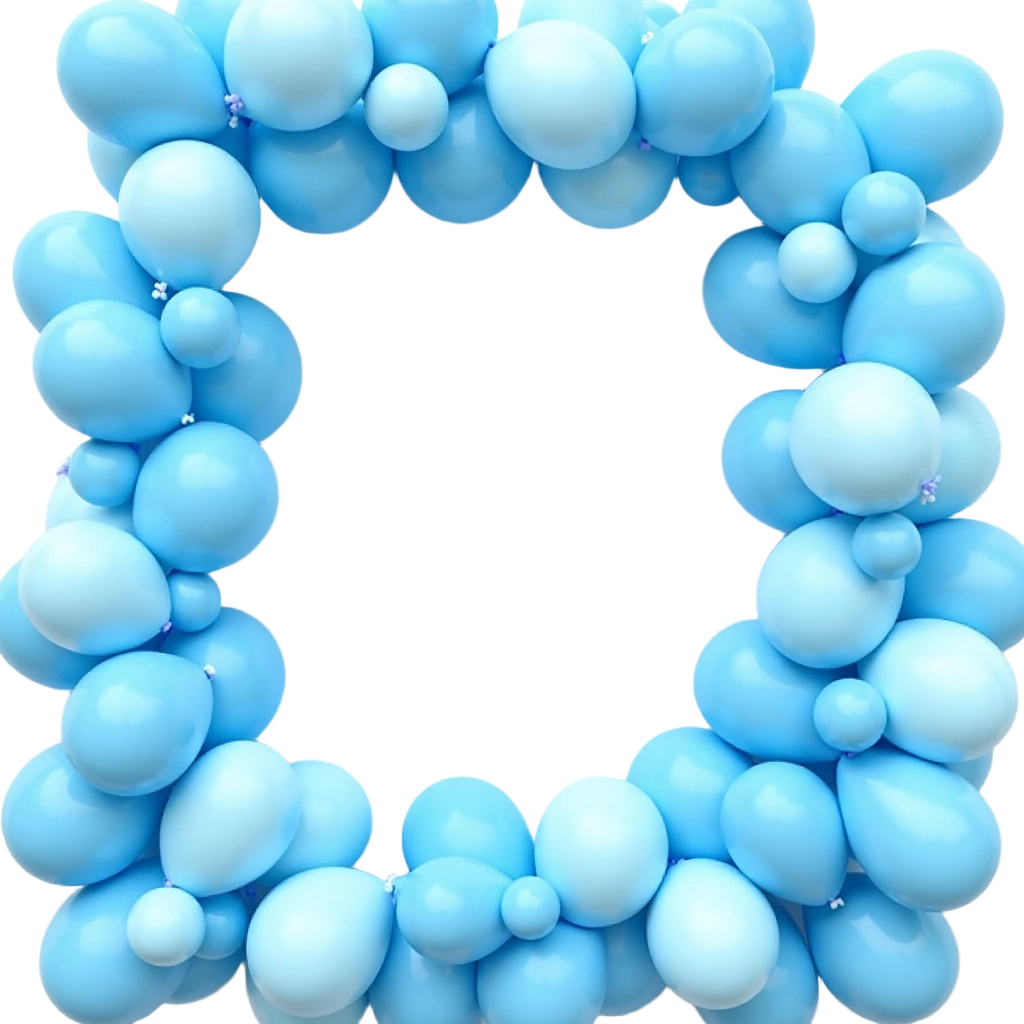 Blue Balloon Frame